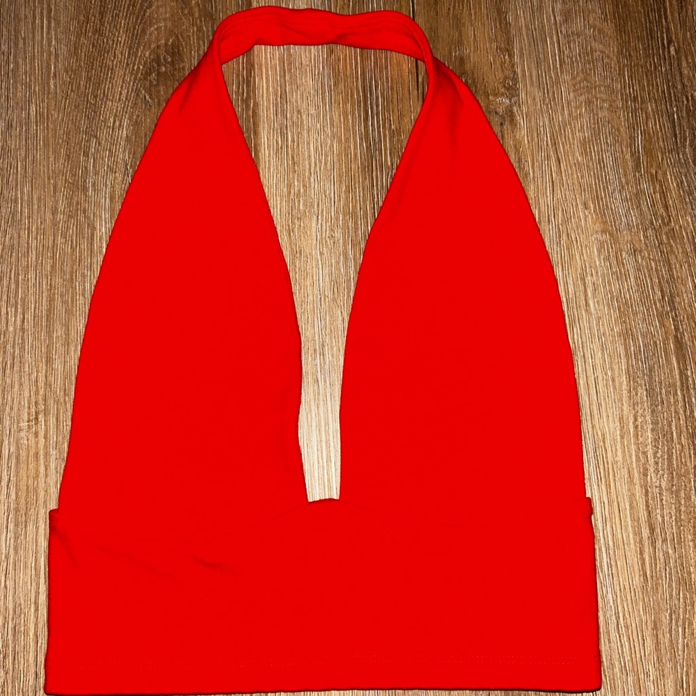 Wild Fable Red Sleeveless Crop Tank Top